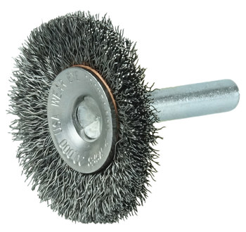 Weiler 17901 Cepillo de rueda - Rizado Acero cerda