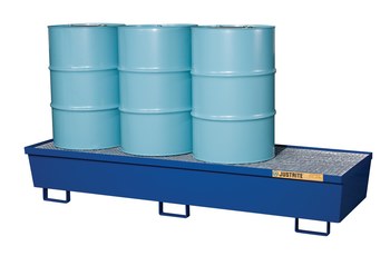 Imágen de Justrite Azul Acero laminado en caliente 2400 lb 102 gal Tarima para derrames (Imagen principal del producto)