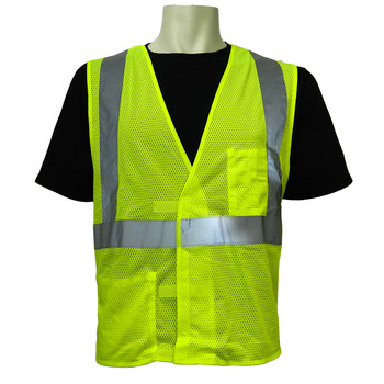 Imágen de Global Glove Frogwear GLO-001V Lima fluorescente Pequeño/Mediano Malla Chaleco de alta visibilidad (Imagen principal del producto)