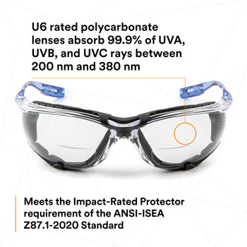 3M Virtua CCS 11872-00000-20 Policarbonato Lentes de seguridad estándar lente Transparente - Sin marco - 078371-11872