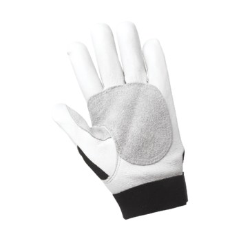Global Glove Hot Rod h3008 Negro Grande Cuero Grano Piel de cabra Cuero Guantes de trabajo - acabado Áspero - hr3008 lg