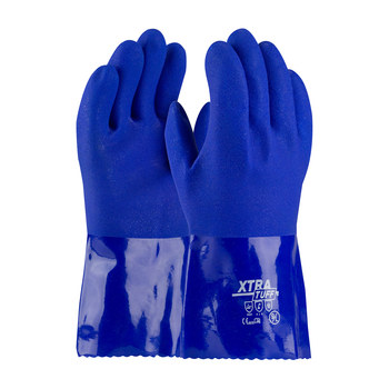 Imágen de PIP XtraTuff 58-8656 Azul 2XG PVC Apoyado Guantes resistentes a productos químicos (Imagen principal del producto)