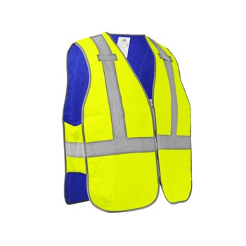 Global Glove Bullhead Safety GLO-CV1 Chaleco refrescante GLO-CV1-L - tamaño Grande - Amarillo/verde reflectante - glo-cv1 lg