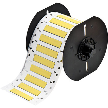 Imágen de Brady Permasleeve Amarillo Termocontraíble, Autoextinguible Transferencia térmica B33-250-2-342YL Manga para impresora de transferencia térmica troquelada (Imagen principal del producto)