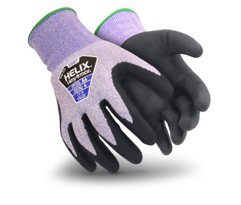 Imágen de HexArmor Helix 2000 Azul/Negro 11 Fibra de vidrio/HPPE Recubrimiento sin costuras Guantes resistentes a cortes (Imagen principal del producto)