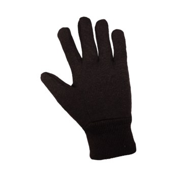 Global Glove Marrón oscuro Jumbo Algodón/Poliéster Guantes de trabajo - Pulgar recto - 816679-01787