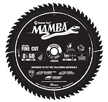 Imágen de Hojas de sierra circular Mamba Serie Contratista MA8560 de Con la punta de carburo por 8-1/2 in, 5/8 pulg. de Amana (Imagen principal del producto)