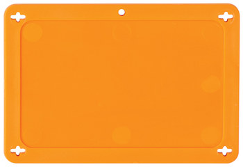Imágen de Brady Naranja Rectángulo Plástico 87695 Etiqueta en blanco para válvula (Imagen principal del producto)