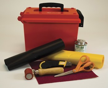 Imágen de Justrite Amarillo/negro PVC Kit de reparación de berma (Imagen principal del producto)