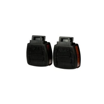 3M Secure Click D8000 D8001 Cartucho de respirador reutilizable 37466 - Negro - Vapor/ácido orgánico protección - Secure Click conexión