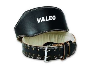Imágen de Valeo Negro Grande Cuero Cinturón de soporte para la espalda (Imagen principal del producto)
