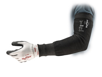 Ansell HyFlex Manga de brazo resistente a cortes 11-250 - tamaño 9 - 18 pulg. - INTERCEPT - Negro - 22177