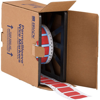 Imágen de Brady Permasleeve Rojo Termocontraíble, Autoextinguible Transferencia térmica 3PS-750-2-RD-S Manga para impresora de transferencia térmica troquelada (Imagen principal del producto)
