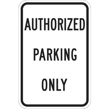 Imágen de Brady B-959 Aluminio Inglés Cartel de información, restricción y permiso de estacionamiento 115431 (Imagen principal del producto)