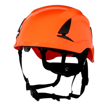 3M SecureFit X5000 X5007-ANSI Naranja Plástico Casco - Suspensión 6 puntos - Ajuste Trinquete - 076308-94304