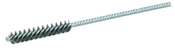 Weiler Acero Espiral doble Cepillo en tubo - 5 pulg. longitud - Diámetro 3/8 pulg. - Diámetro de la cerda 0.006 pulg. - 21232