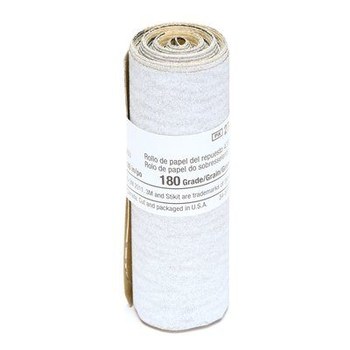 3M Stikit Rollo de lijado 27821 - 3 1/4 pulg. x 85 pulg. - Carburo de silicio - 180 - Muy fino