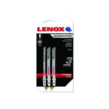 Imágen de Juego de hojas de sierra de calar para cortar laminados T-Shank 1994355 de Bi-Metal 3 1/4 pulg. por de Lenox (Imagen principal del producto)