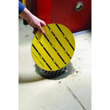 Imágen de Brady Spill Magnet Negro sobre amarillo Sello (Imagen principal del producto)