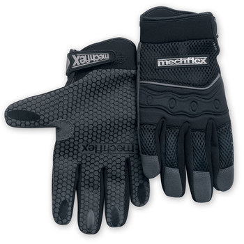 Imágen de Chicago Protective Apparel Mechflex Negro Grande Cuero sintético Cuero sintético Guantes de mecánico (Imagen principal del producto)