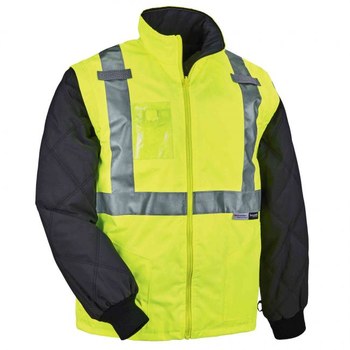 Ergodyne GloWear 8388 Kit de la chaqueta de la condición fría 25534 - tamaño Grande - Poliéster - Lima