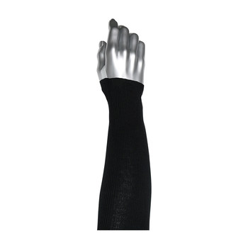 PIP Kut-Gard PolyKor Manga de brazo resistente a cortes 15-21PRIBPS-ET 15-21PRIBPS22-ET - 22 pulg. - Poliéster de filamento - Negro - 21730