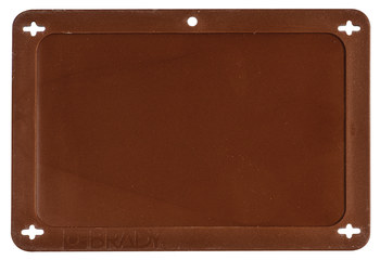Imágen de Brady Marrón Rectángulo Plástico 87711 Etiqueta en blanco para válvula (Imagen principal del producto)