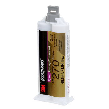 3M Scotch-Weld 270 Base y acelerador (B/A) Compuesto de encapsulado y condensación Negro Líquido 48.5 ml Duo-Pak - Proporción de mezcla 1:1 - 08975