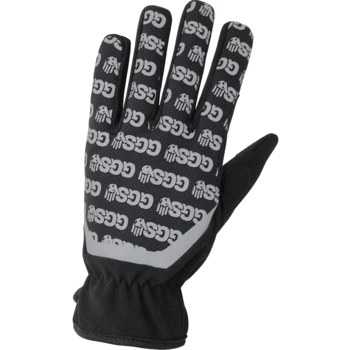 Global Glove Negro con reflectante Grande Malla Poliéster Guantes de mecánico - Pulgar reforzado - 810033-29625