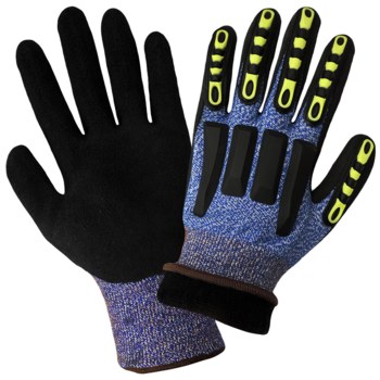 Imágen de Global Glove Vise Gripster CIA317inT Azul/Negro Grande HDPE Guantes para condiciones frías (Imagen principal del producto)