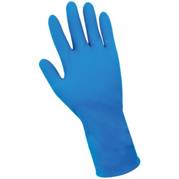 Global Glove 805PF Azul Grande Nitrilo Guantes desechables - Grado Industrial - Longitud 11 pulg. - 805pf lg