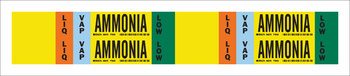 Imágen de Brady Negro/Azul/Verde/Naranja/Blanco sobre amarillo Vinilo 90476 Marcador de tubería autoadhesivo (Imagen principal del producto)