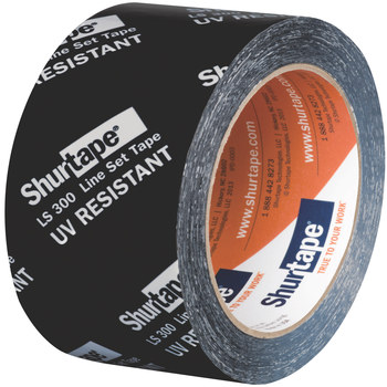 Shurtape LS 300 Negro Cinta de ajuste de líneas - 48 mm Anchura x 55 m Longitud - 2.85 mil Espesor - shurtape 102666