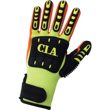 Global Glove Vise Gripster CIA995MFV Amarillo/Naranja De Alta Visibilidad Grande Guantes resistentes a cortes - cia995mfv lg