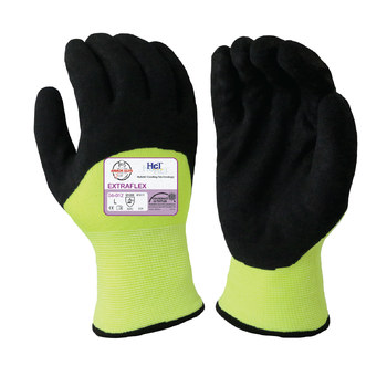 Armor Guys EXTRAFLEX HCT 04-012 Verde/negro de alta visibilidad Grande Nailon Guante para condiciones frías - armor guys 04-012 lg