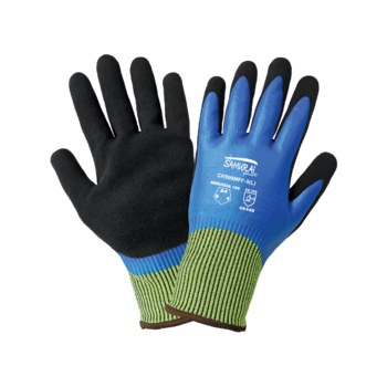 Global Glove Samurai CR999MFF Negro/Azul Pequeño HDPE Guante resistente a cortes - cr999mff sm