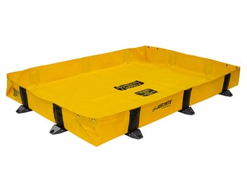 Imágen de Justrite Rigid-Lock Quickberm Lite Amarillo PVC 159 gal Berma portátil (Imagen principal del producto)
