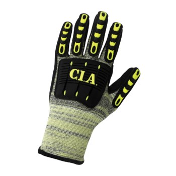 Global Glove Aralene CIA609MF Negro/Amarillo Grande Aralene Guantes resistentes a cortes - cia609mf lg