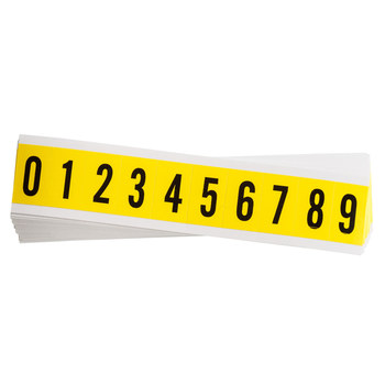 Imágen de Brady Serie 34 Negro sobre amarillo Interior Paño de vinilo Serie 34 3430-# KIT Kit de etiquetas de números (Imagen principal del producto)