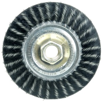 Weiler Polyflex 35800 Cepillo de rueda - Anudado encapsulado Acero cerda
