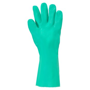 Ansell AlphaTec 39-124 Verde 9 Nitrilo Apoyado Guantes resistentes a productos químicos - acabado Áspero - Longitud 14 pulg. - 076490-17806