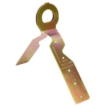 Protecta PRO Anclaje de techo 2103680 - Anillo en D simple - 2 pulg. x 23.2 pulg. - Zinc amarillo - 01180