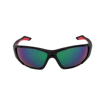Global Glove Javelin Lentes de seguridad lente Espejo verde polarizado - Envolvente 2/3 Cuadro completo - 810292-02199