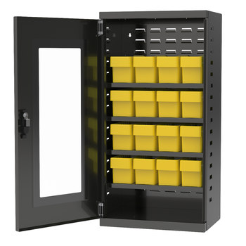 Imagen de Akro-mils ACQV4C62 Akrodrawers 350 lb Carbón gris Revestido en polvo, Con textura Acero 18 ga No apilable Minigabinete seguro (Imagen principal del producto)