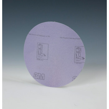 3M Hookit Recubierto Óxido de aluminio Morada Disco de velcro - Óxido de aluminio - 5 pulg. - P320 - Muy fino - 55717