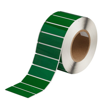 Imágen de Brady Verde Poliéster Transferencia térmica THTEP-176-593-.5GN Rollo de etiquetas para impresora de transferencia térmica troquelado (Imagen principal del producto)