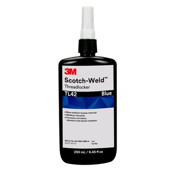 3M Scotch-Weld TL42 Azul Fijador de rosca 62607 - Mediano Fuerza - 8.45 fl oz Botella