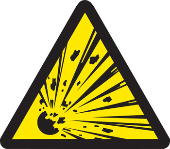 Imágen de Brady Negro sobre amarillo Etiqueta de peligro de incendio (Imagen principal del producto)