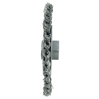 Weiler Roughneck 13135 Cepillo de rueda - Anudado - Circular trenzado Acero inoxidable cerda