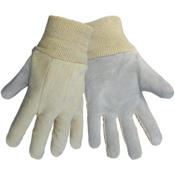 Imágen de Global Glove 2300KW Marrón/Blanco Grande Cuero Dividir Cuero vacuno Cuero Guantes de trabajo (Imagen principal del producto)